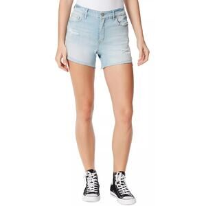 FRAYED DENIM High Rise Denim Shorts Gulf Stream Size 28